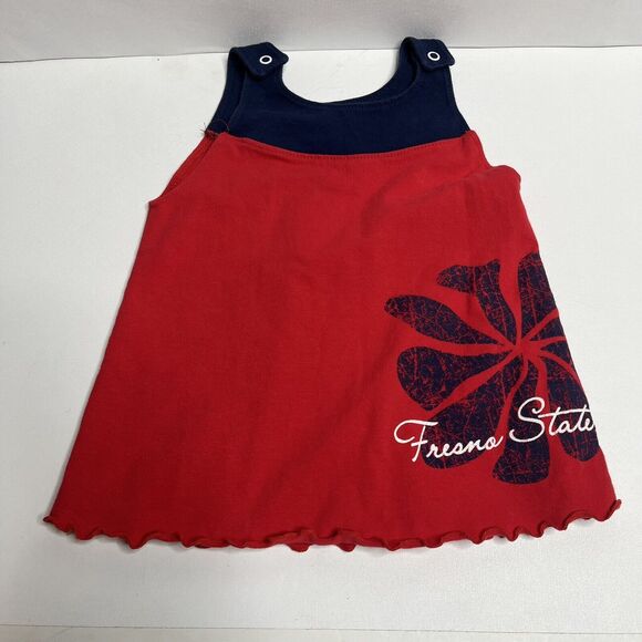 Set Of 2 Third Street Fresno State Red Dress And One Piece Baby  Size 18 Months - Picture 9 of 13